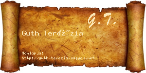 Guth Terézia névjegykártya